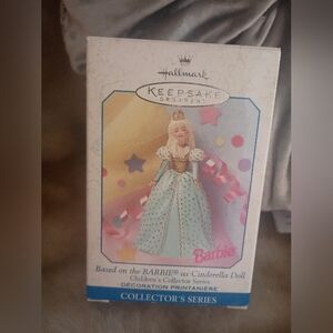 Hallmark 1999 Barbie Cinderella Ornament New